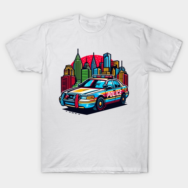 Police car T-Shirt by Vehicles-Art